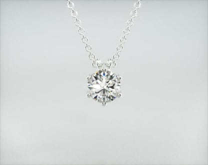 Colar  Feminina Corrente  em Ouro18k Solitario Diamante Luxo Vieiras 25 pontos