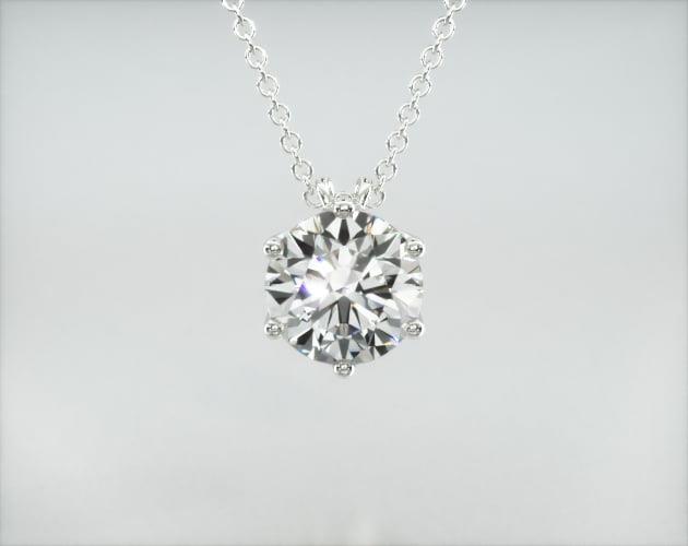 Colar Corrente Feminina   Ouro18k Solitario Diamante Luxo Vieiras 70 pontos | New | diamante, white | AUREA FINE JEWELRY
