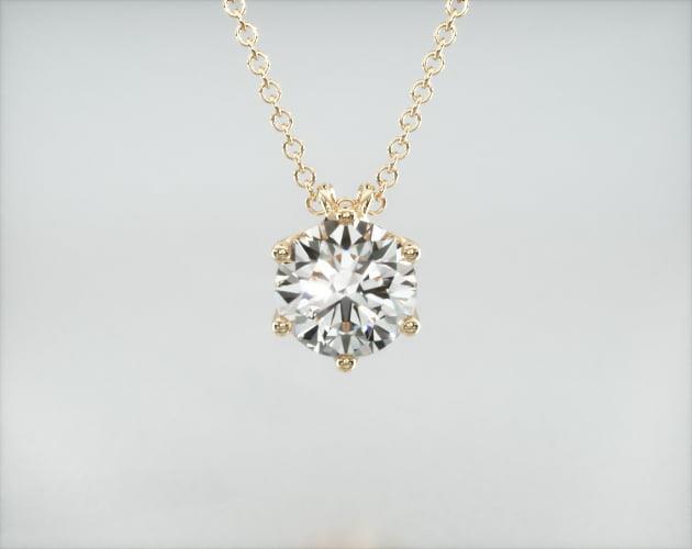 Colar Corrente Feminina Ouro18k Solitario Diamante Luxo Vieiras 50pontos
