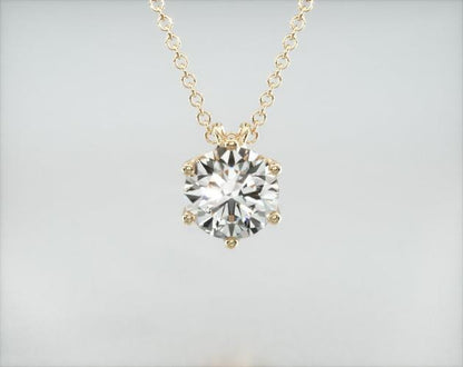 Colar Corrente Feminina Ouro18k Solitario Diamante Luxo Vieiras 50pontos