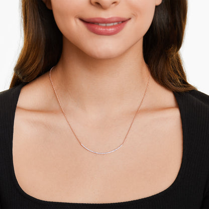 Corrente feminina em Ouro 18k diamantes barra luxo