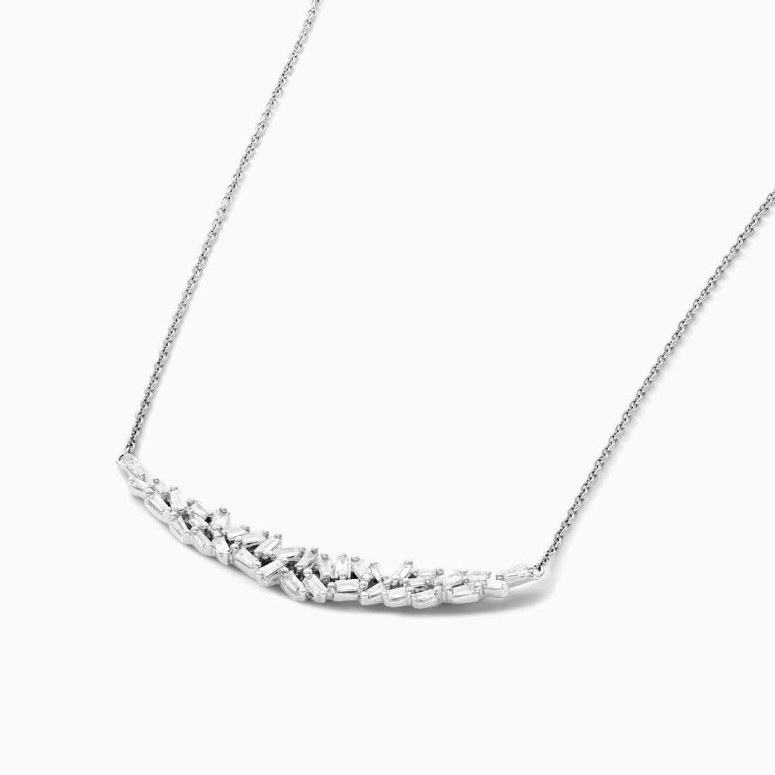 Corrente feminina em Ouro 18k diamantes barra luxo | diamante, white | AUREA FINE JEWELRY