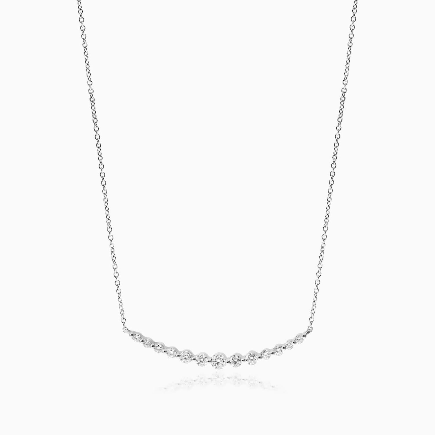 Corrente feminina em Ouro 18k diamantes ponto de luz luxo