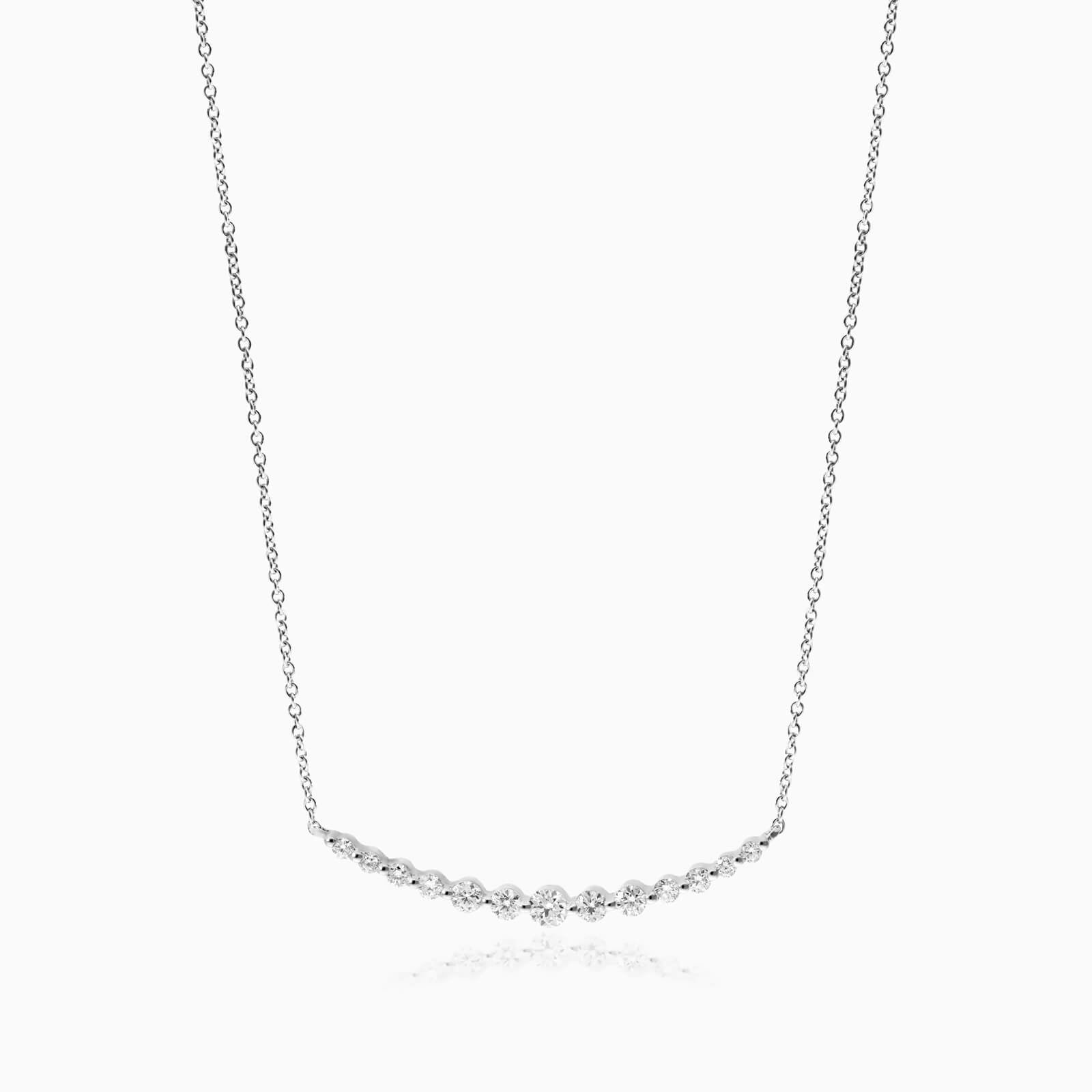 Corrente feminina em Ouro 18k diamantes ponto de luz luxo