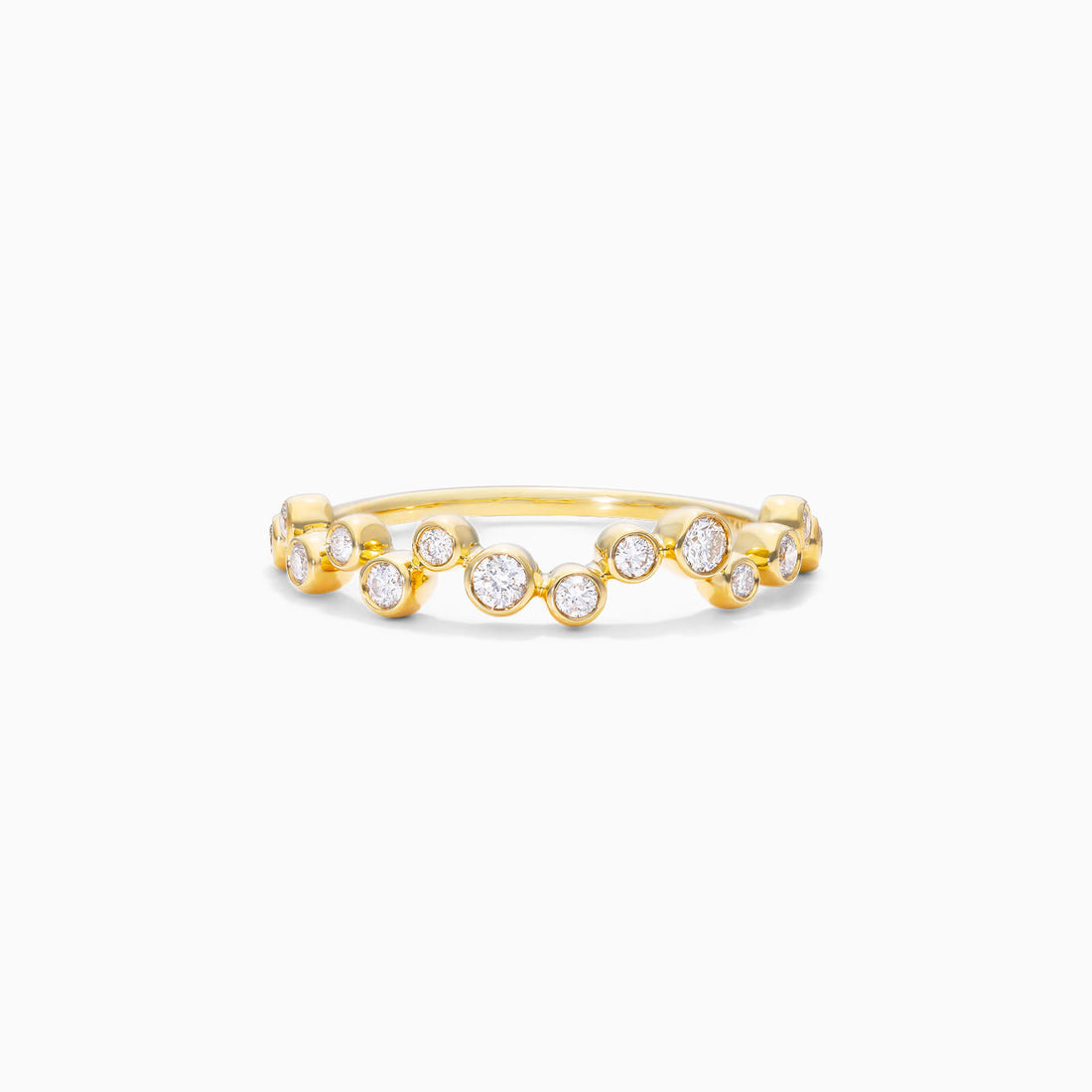 Anel De Moldura em Ouro Amarelo 18k c/ Diamantes Brilhantes | New | Anéis, diamante, noivado, yellow | AUREA FINE JEWELRY