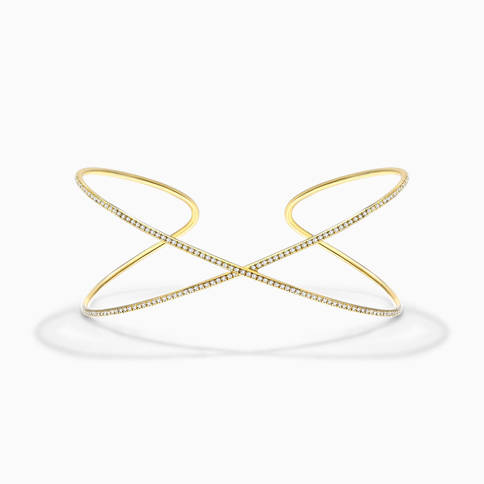 Pulseira Riviera dupla Feminina de ouro 18k diamantes Bracelete brilhantes