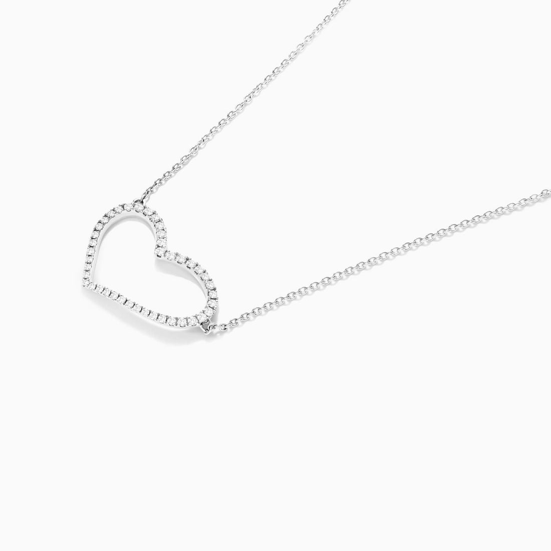 Corrente feminina em Ouro 18k diamantes Coração luxo | diamante, white | AUREA FINE JEWELRY