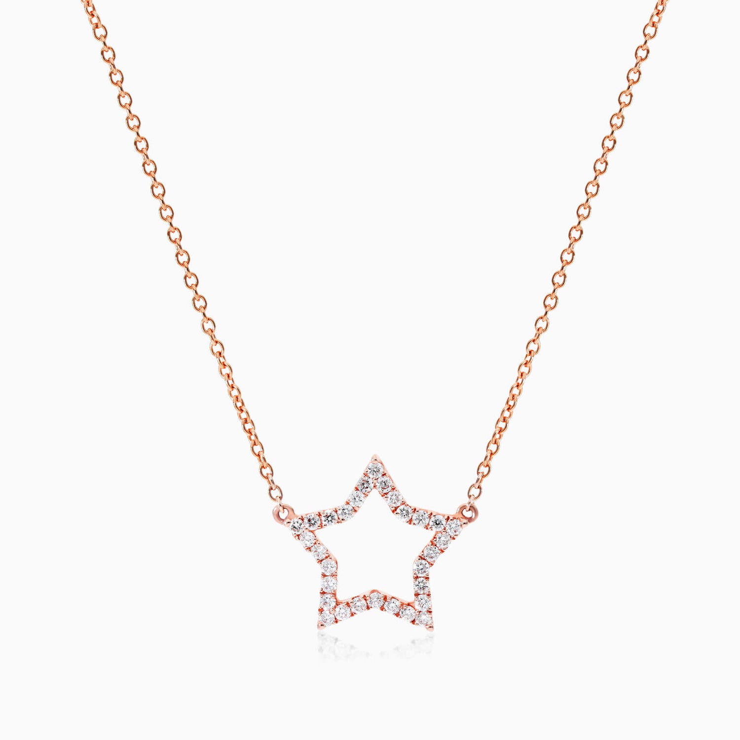 Corrente feminina em Ouro 18k diamantes Estrela | diamante, pink | AUREA FINE JEWELRY