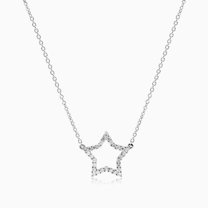 Corrente feminina em Ouro 18k diamantes Estrela