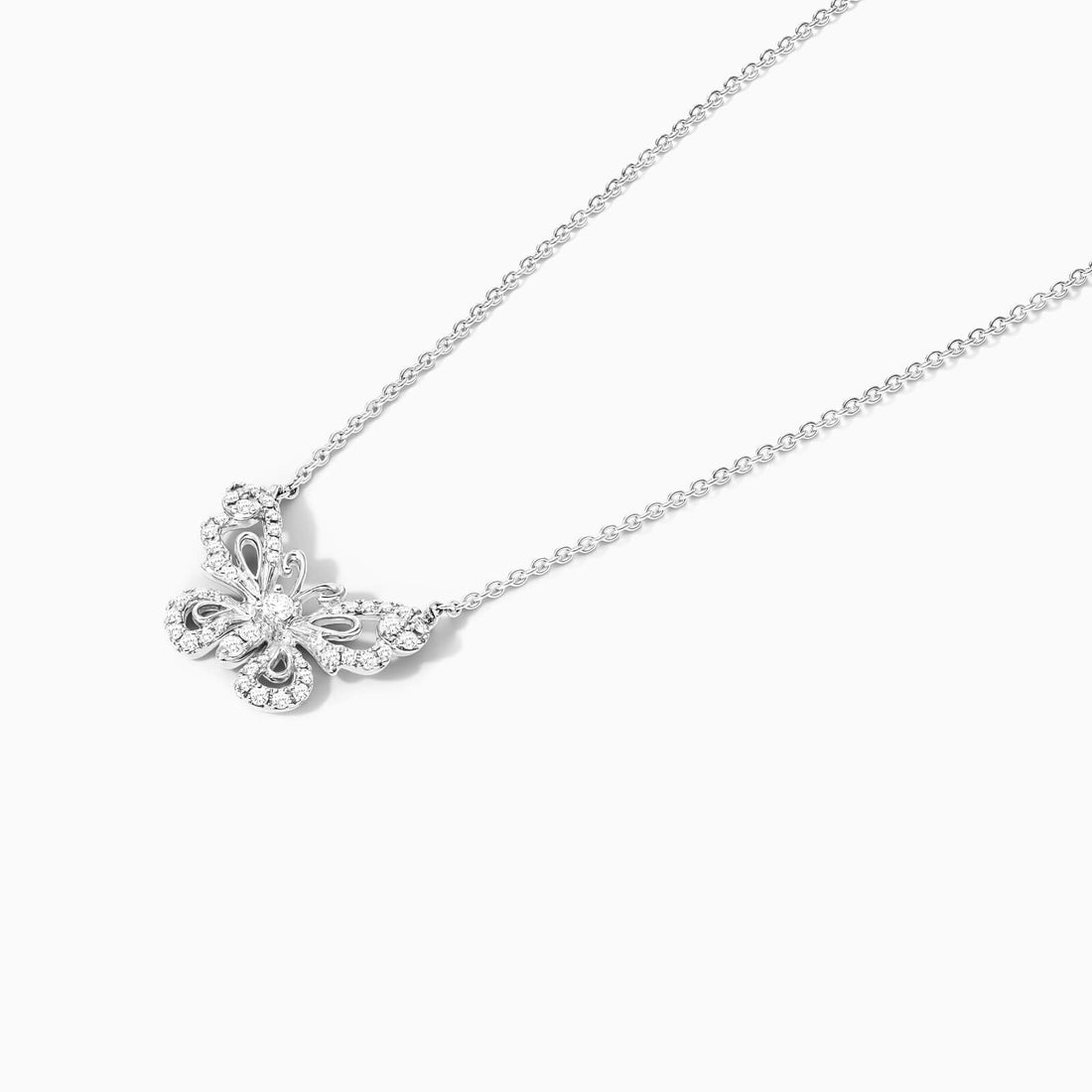 Corrente feminina em Ouro 18k diamantes borboleta luxo | diamante, white | AUREA FINE JEWELRY