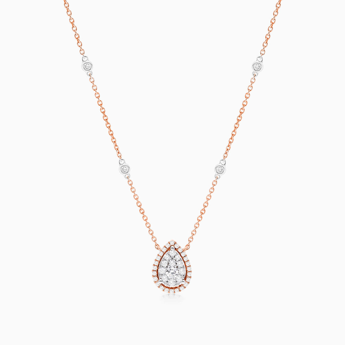 Corrente feminina em Ouro 18k diamantes Ponto de luz