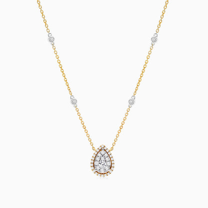 Corrente feminina em Ouro 18k diamantes Ponto de luz