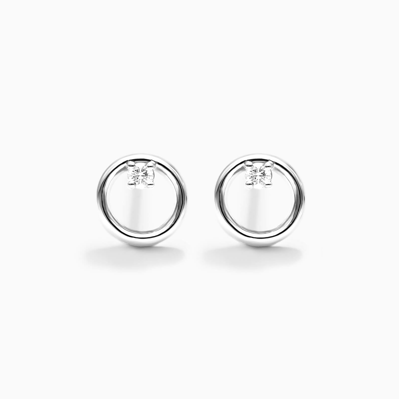 Brinco de  Ouro 18k feminino circle  Diamantes  Luxo | New | Brincos, Celestial Diamonds, diamante, white | AUREA FINE JEWELRY
