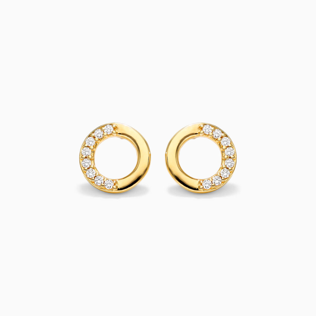 Brinco de  Ouro 18k feminino  Diamantes Circle Luxo | New | Brincos, diamante, yellow | AUREA FINE JEWELRY