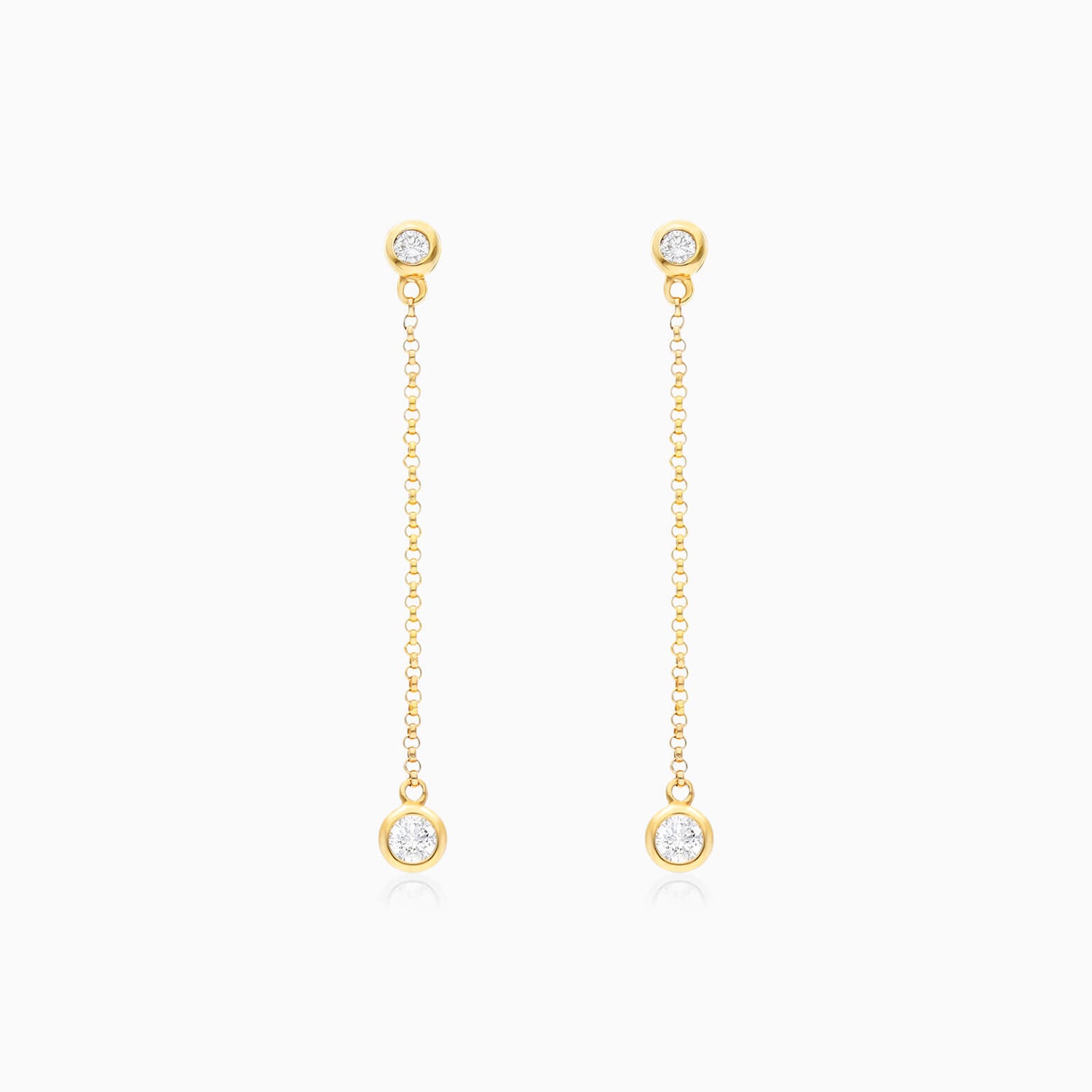 Brinco de  Ouro 18k feminino ponto de luz Diamantes  Luxo | New | Brincos, Celestial Diamonds, diamante, yellow | AUREA FINE JEWELRY