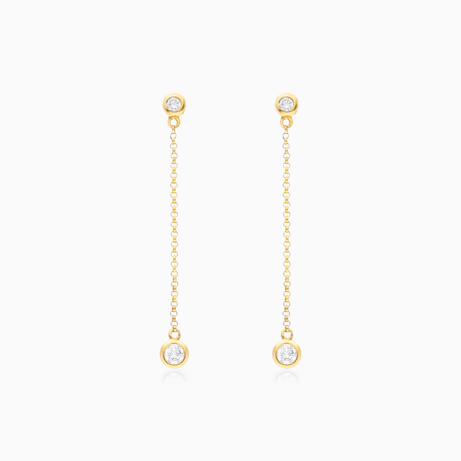 Brinco de  Ouro 18k feminino ponto de luz Diamantes  Luxo | New | Brincos, Celestial Diamonds, diamante, yellow | AUREA FINE JEWELRY