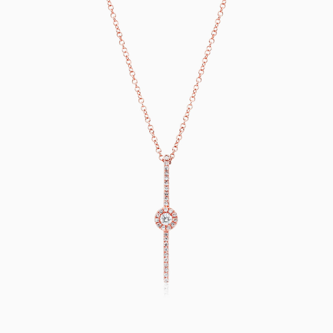 Corrente feminina em Ouro 18k diamantes ponto de luz luxo