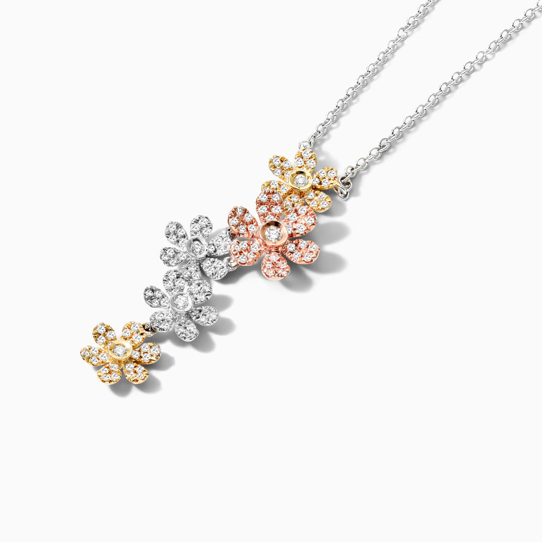 Corrente feminina em Ouro 18k diamantes Flowers luxo | diamante, white | AUREA FINE JEWELRY