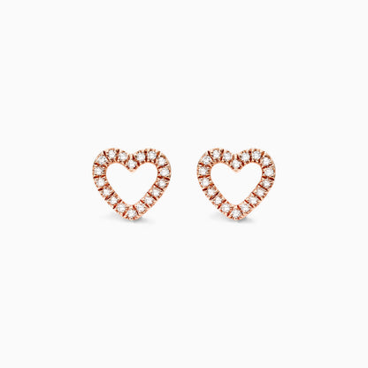 Brinco de  Ouro 18k feminino  Diamantes Heart II Luxo | New | Brincos, diamante, pink | AUREA FINE JEWELRY