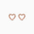 Brinco de  Ouro 18k feminino  Diamantes Heart II Luxo | New | Brincos, diamante, pink | AUREA FINE JEWELRY