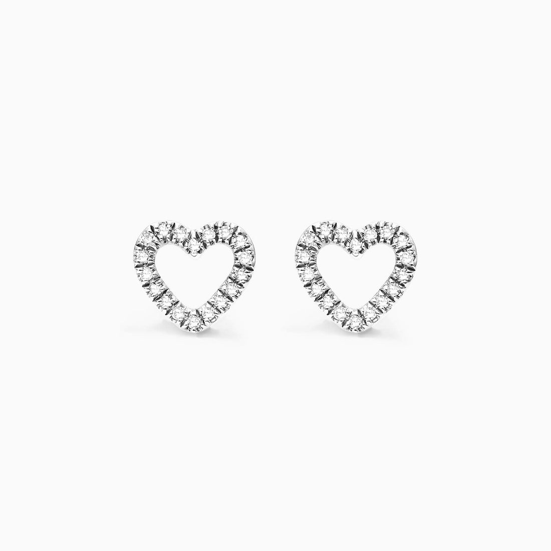 Brinco de  Ouro 18k feminino  Diamantes Heart II Luxo | New | Brincos, diamante, white | AUREA FINE JEWELRY