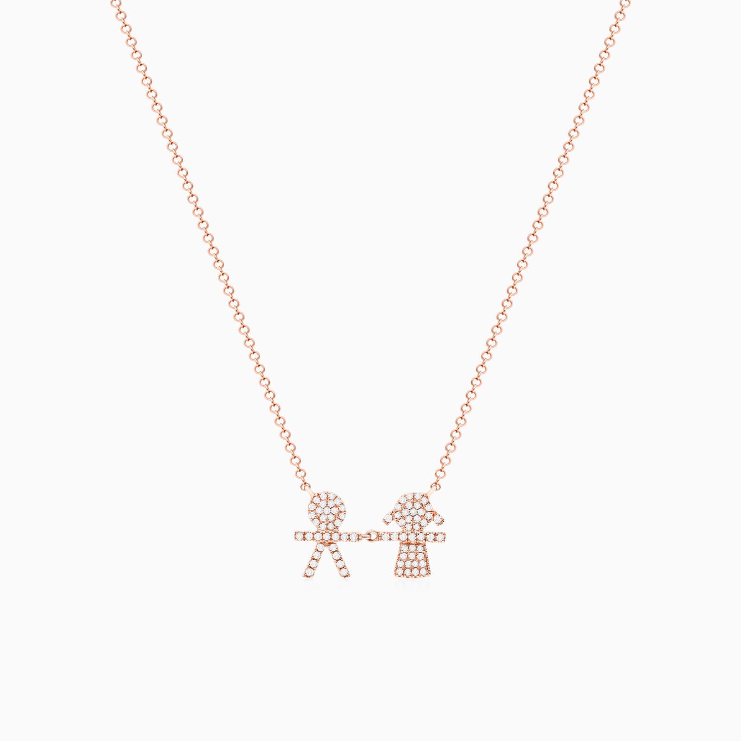 Corrente feminina em Ouro 18k diamantes Filhos luxo
