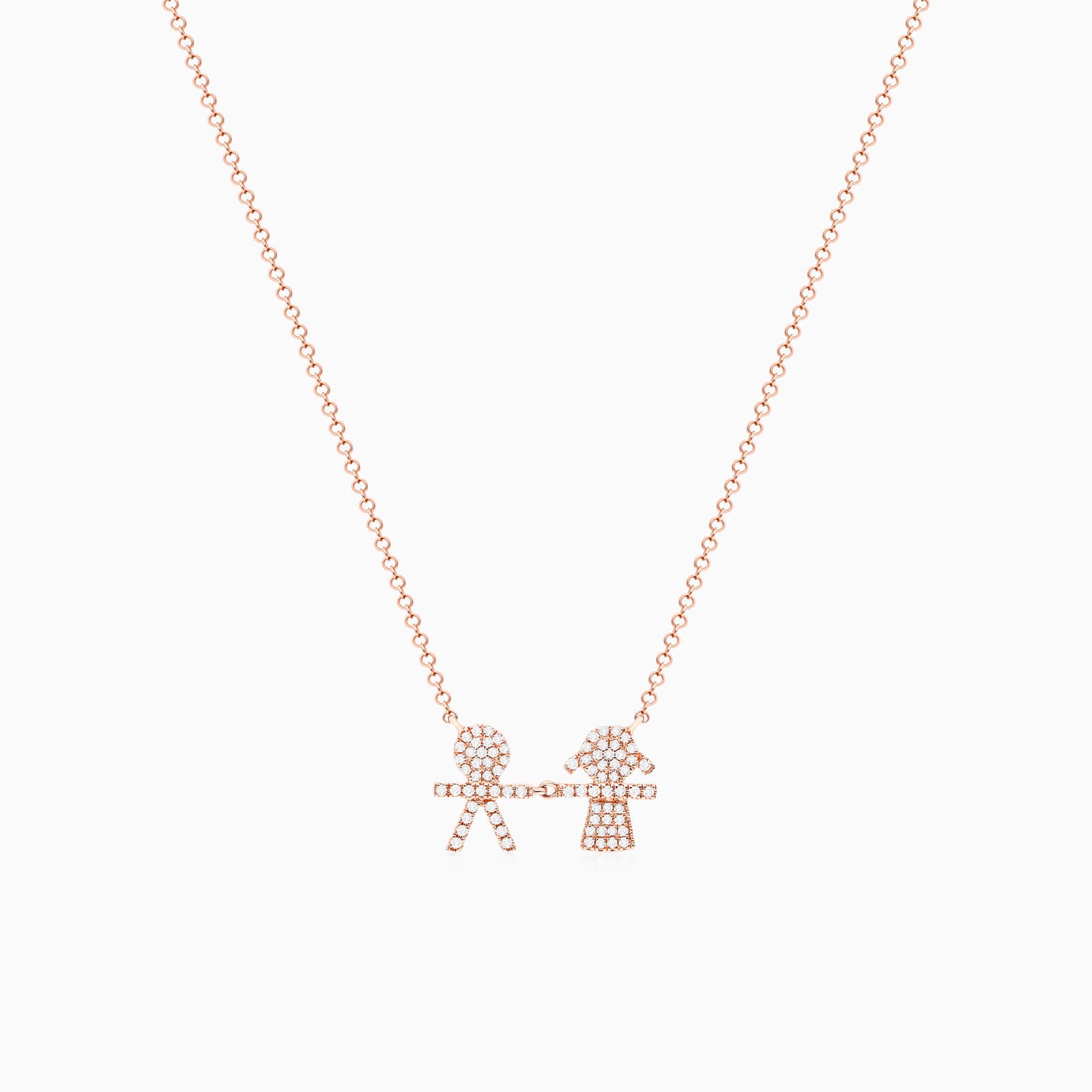 Corrente feminina em Ouro 18k diamantes Filhos luxo