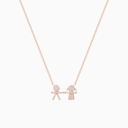 Corrente feminina em Ouro 18k diamantes Filhos luxo