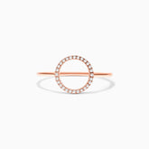 Anel Circulo De Diamante Aberto em Ouro 18k De Luxo | New | Anéis, diamante, pink | AUREA FINE JEWELRY