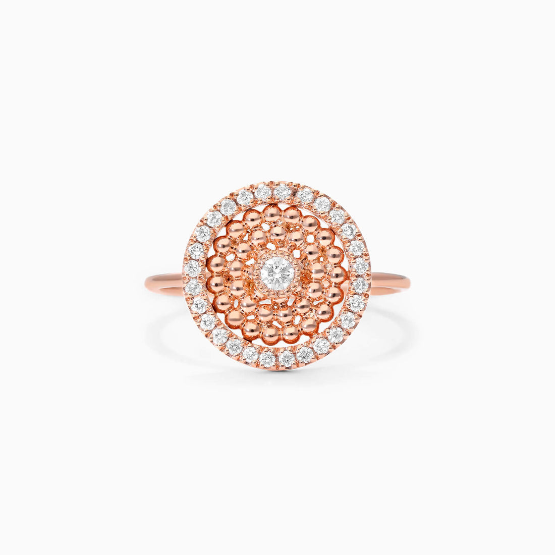 Anel feminino em Ouro 18k c/ Diamantes Brilhantes Pave | New | Anéis, diamante, pink | AUREA FINE JEWELRY