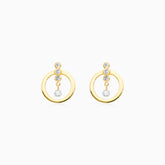 Brinco Argola Frontais de Ouro 18k Diamantes Brilhantes | New | Brincos, Celestial Diamonds, diamante, pink | AUREA FINE JEWELRY