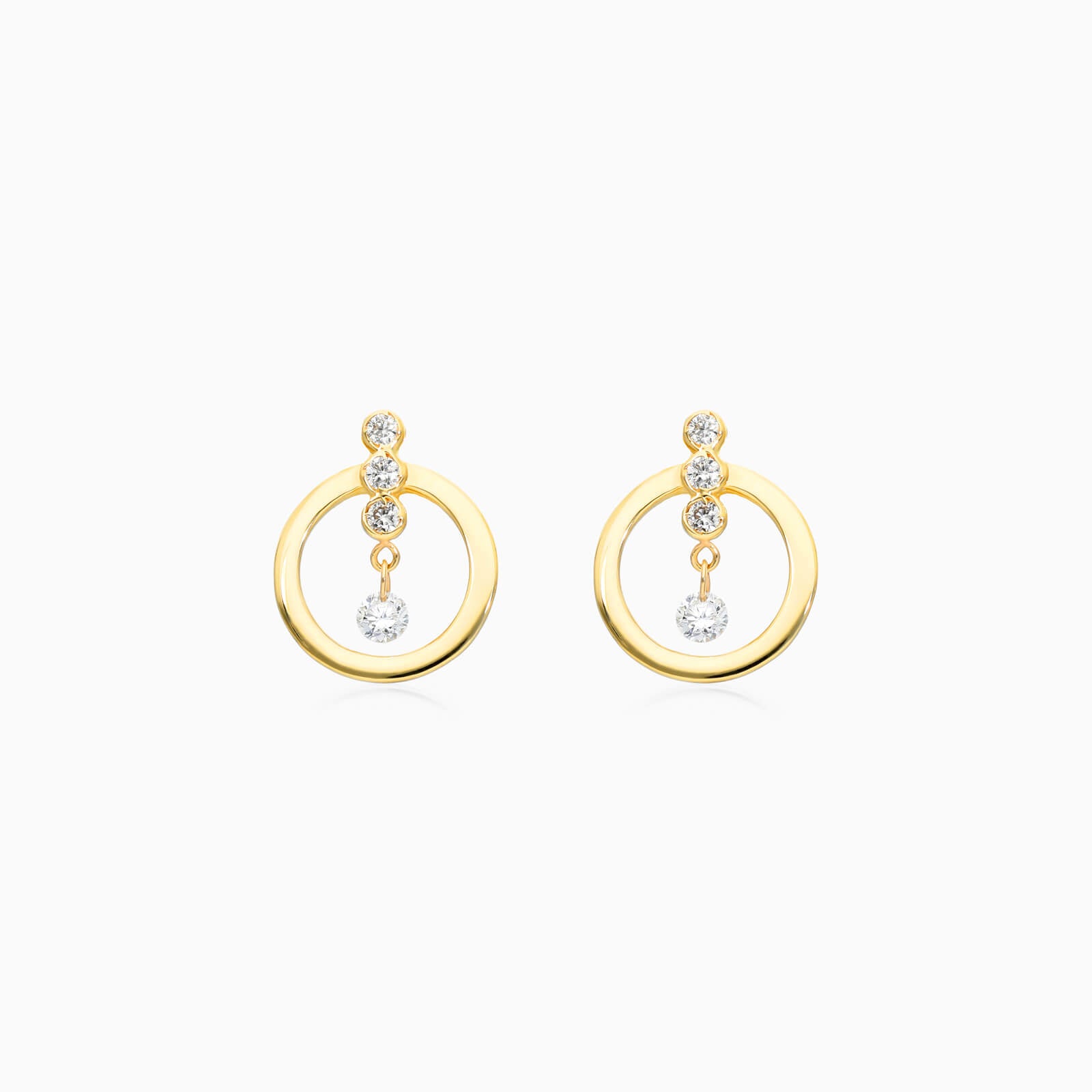 Brinco Argola Frontais de Ouro 18k Diamantes Brilhantes | New | Brincos, Celestial Diamonds, diamante, pink | AUREA FINE JEWELRY