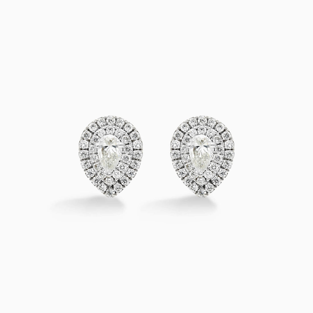 Brinco Feminino De Ouro branco 18k Brilhante Diamantes pave pera | New | Brincos, diamante, white | AUREA FINE JEWELRY