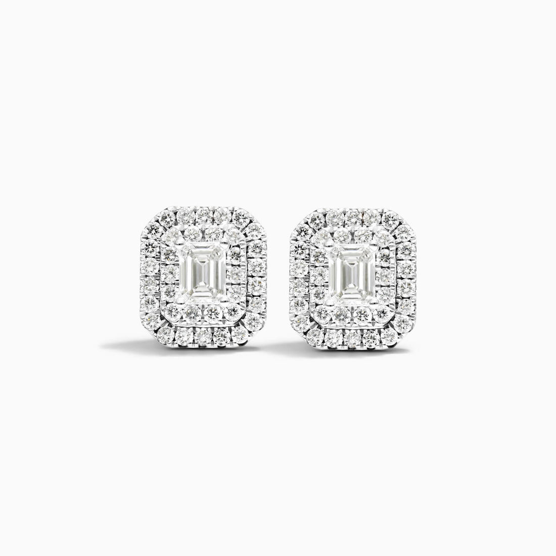 Brinco De Ouro branco 18k Feminino Brilhante Diamantes pave quadrado | New | Brincos, Celestial Diamonds, diamante, white | AUREA FINE JEWELRY