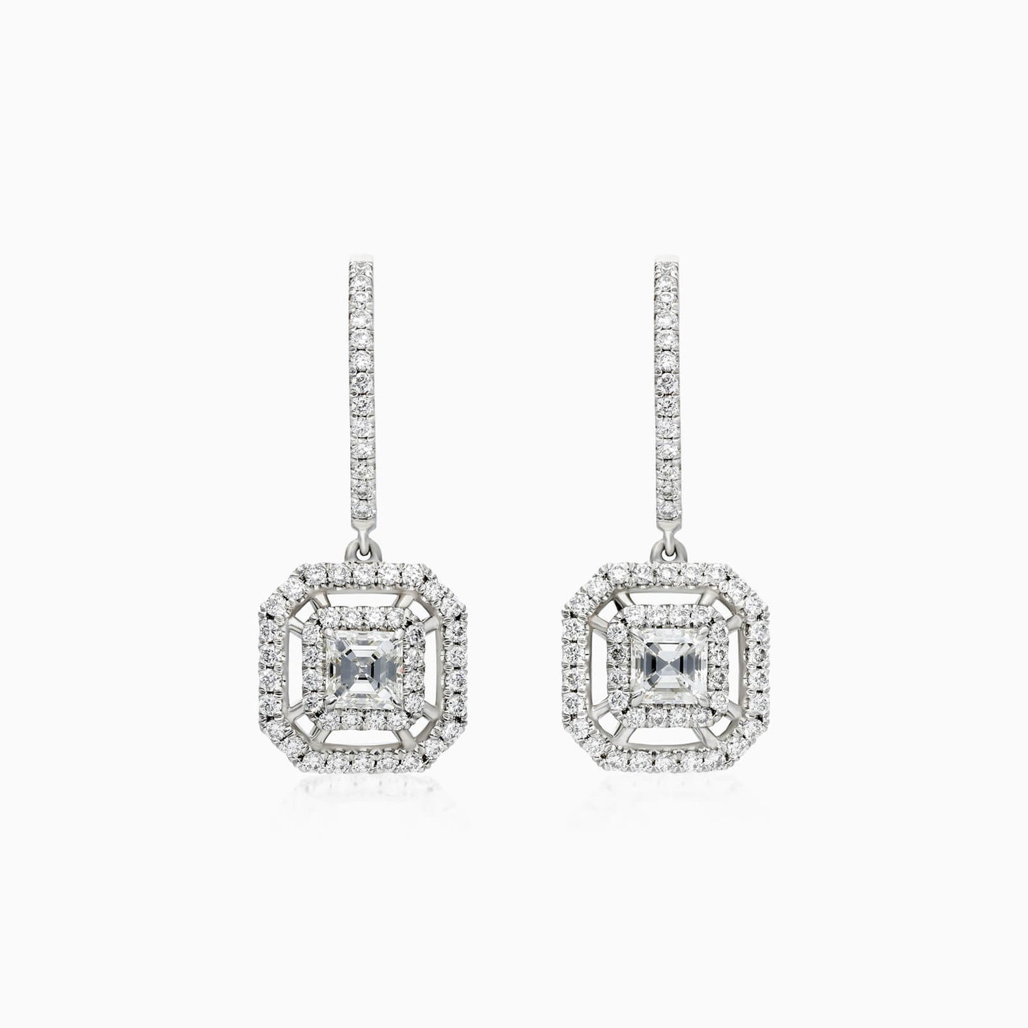 Brinco De Ouro branco Feminino Brilhante Diamantes Luxo Exclusivo | New | Brincos, Celestial Diamonds, diamante, white | AUREA FINE JEWELRY