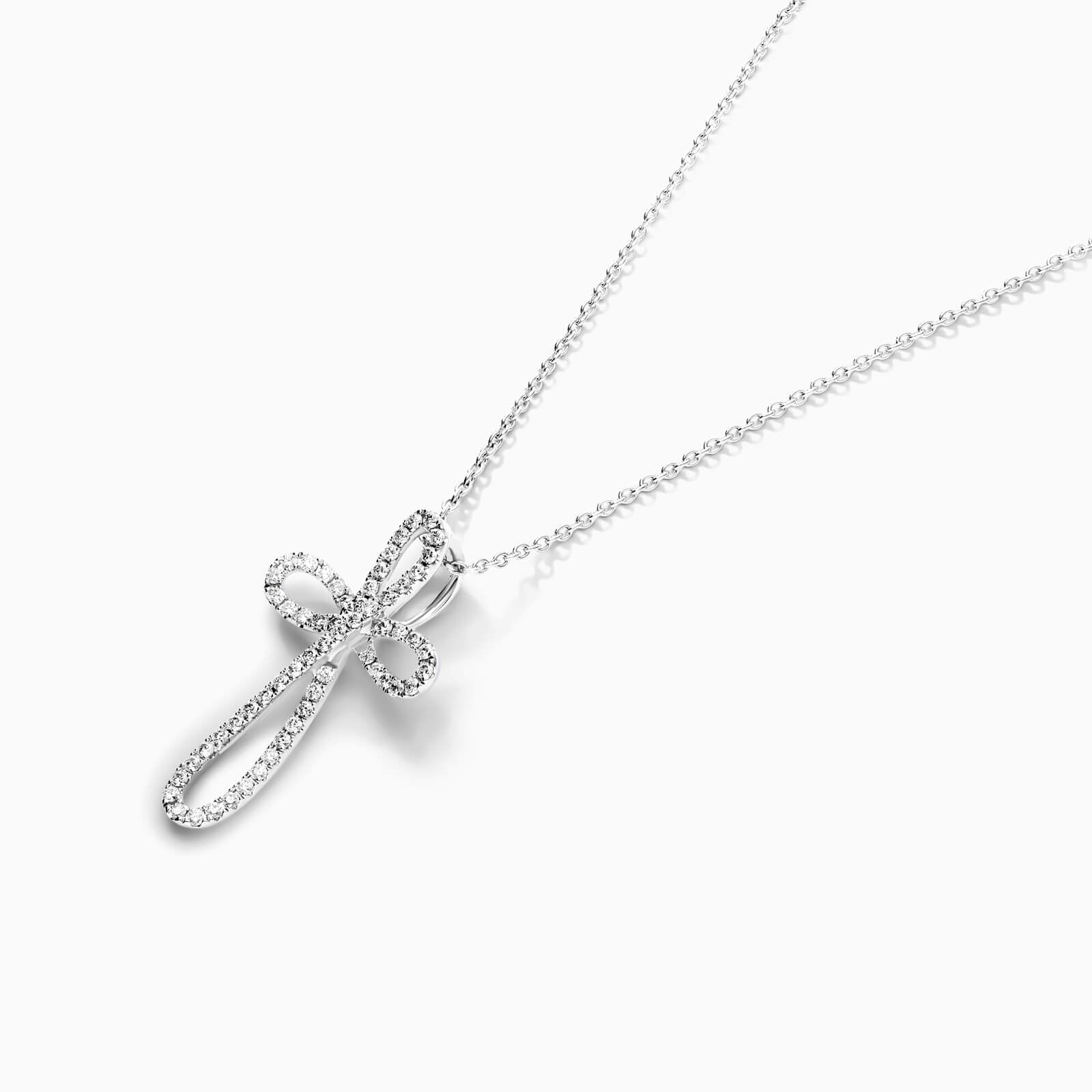 Corrente  em Ouro 18k Cruz de Diamantes Luxo Luz | diamante, white | AUREA FINE JEWELRY