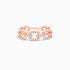 Anel De Elos Diamante Brilhantes Pave em Ouro Rosa 18k | New | Anéis, diamante, pink | AUREA FINE JEWELRY