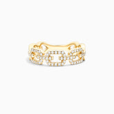 Anel De Elos Diamante Brilhantes Pave em Ouro Amarelo 18k | New | Anéis, diamante, yellow | AUREA FINE JEWELRY