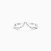 Anel De Ouro 18k em V e Diamantes Brilhantes | New | Anéis, diamante, white | AUREA FINE JEWELRY