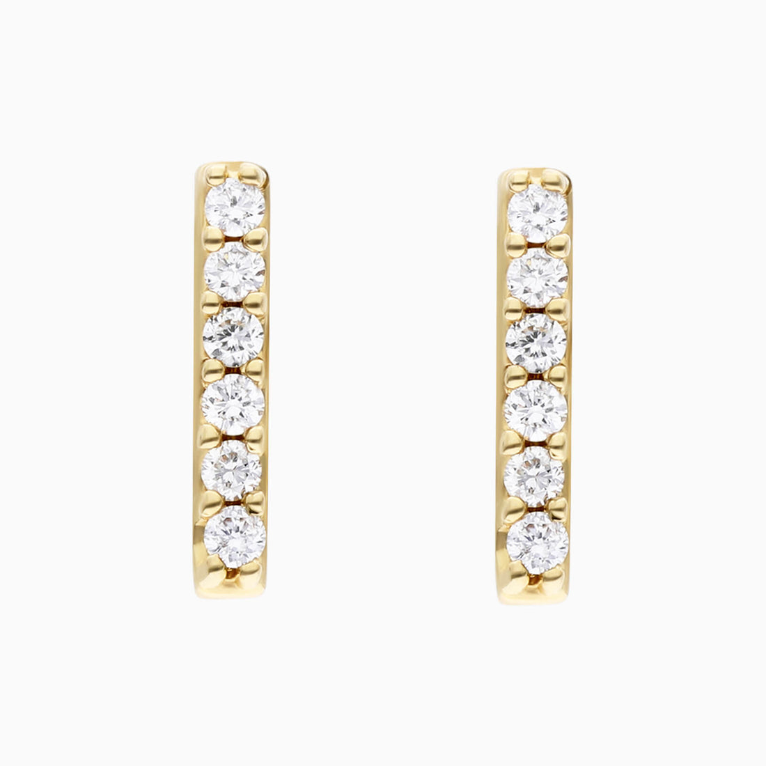 Brinco de  Ouro 18k feminino Bars Diamantes  Luxo | New | Brincos, Celestial Diamonds, diamante, yellow | AUREA FINE JEWELRY