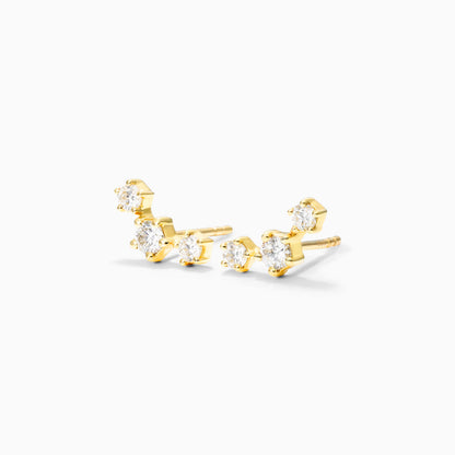 Brinco de  Ouro 18k feminino  Diamantes Constelar Luxo