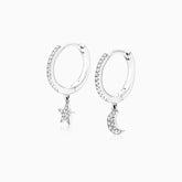 Brinco de  Ouro 18k feminino  Diamantes Lua e estrela Luxo | New | Brincos, diamante, white | AUREA FINE JEWELRY