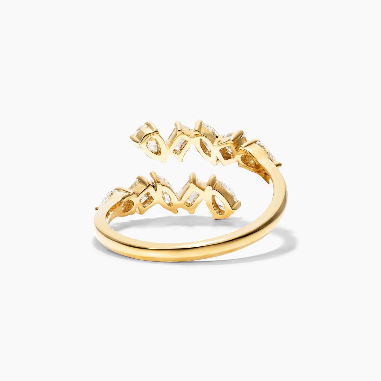 Anel De Ouro 18k Luxo de Diamantes Variados - AUREA FINE JEWELRY