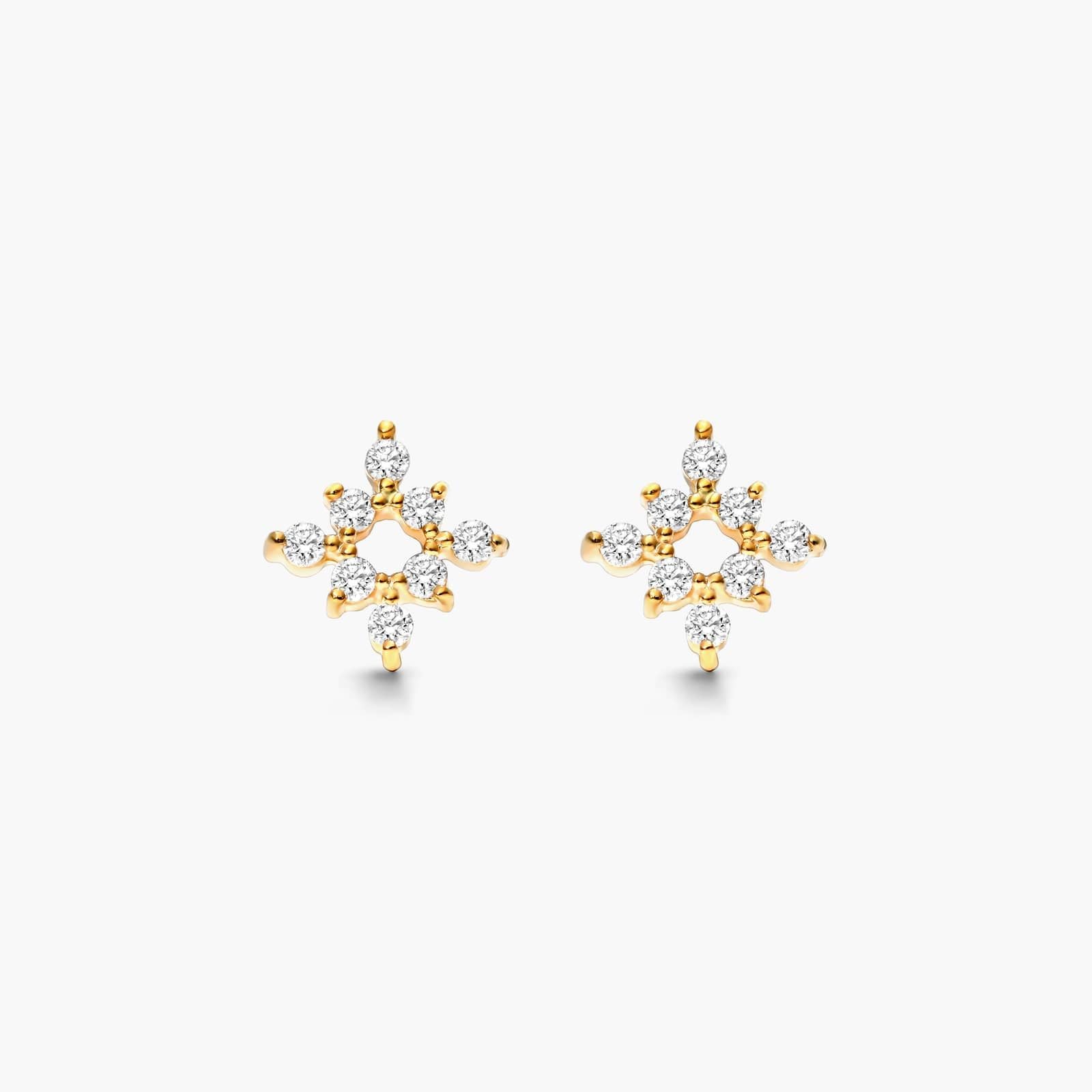 Brinco de  Ouro 18k feminino  Diamantes  Luxo | New | Brincos, Celestial Diamonds, diamante, yellow | AUREA FINE JEWELRY