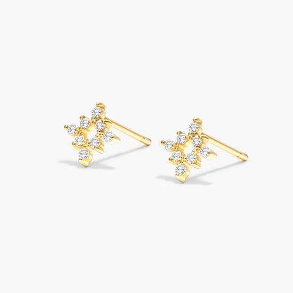 Brinco de  Ouro 18k feminino  Diamantes  Luxo