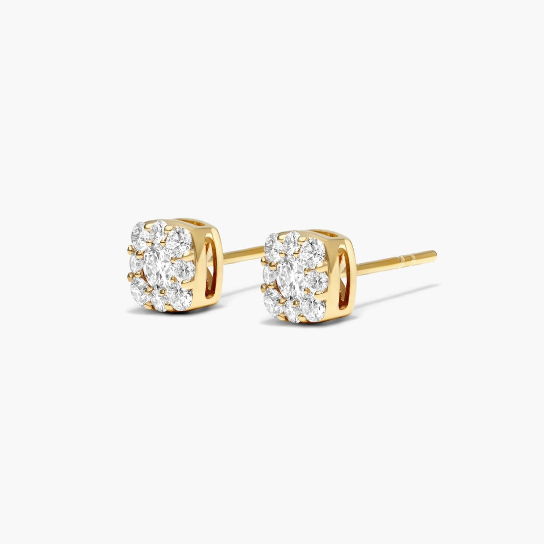 Brinco de  Ouro 18k feminino  Diamantes lumens Luxo