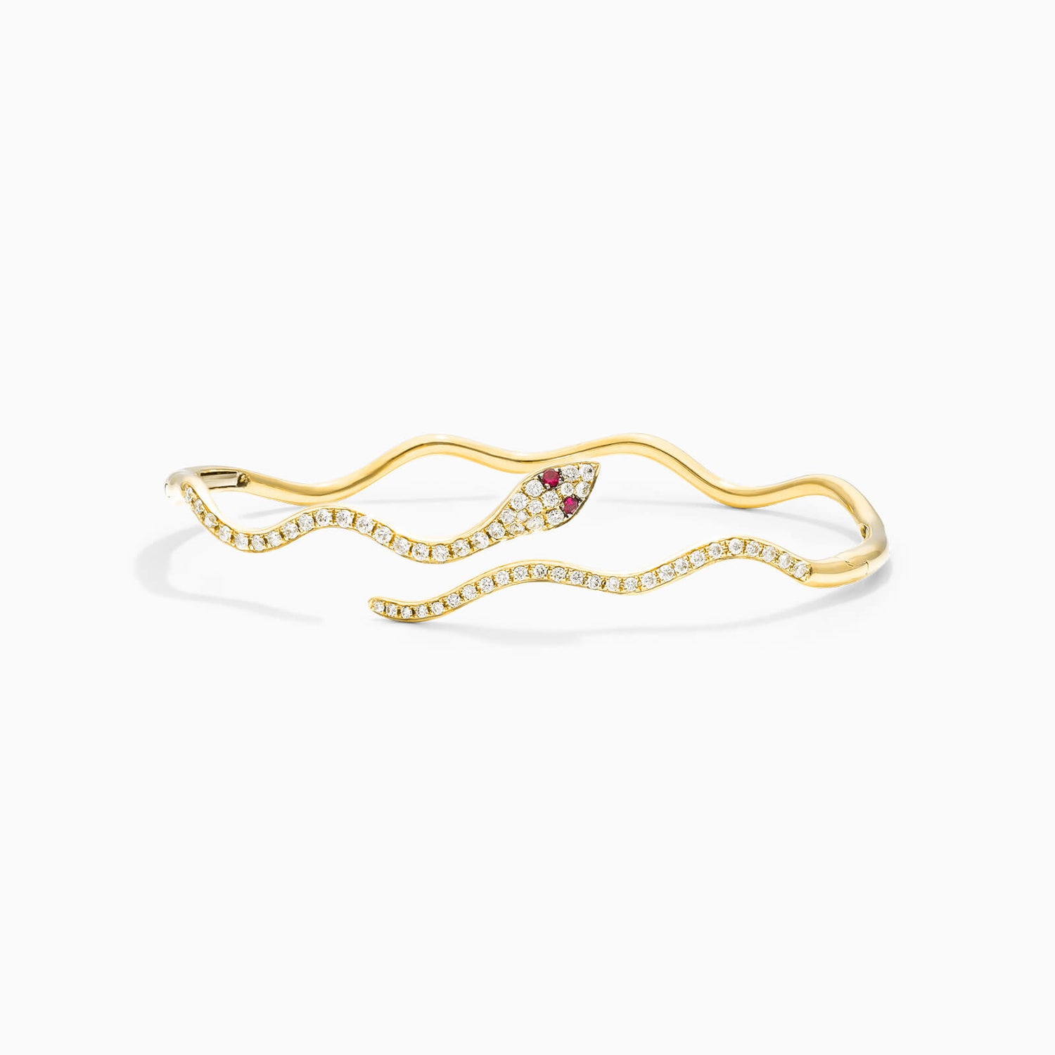 Pulseira Feminina de ouro riviera cobra serpente diamantes