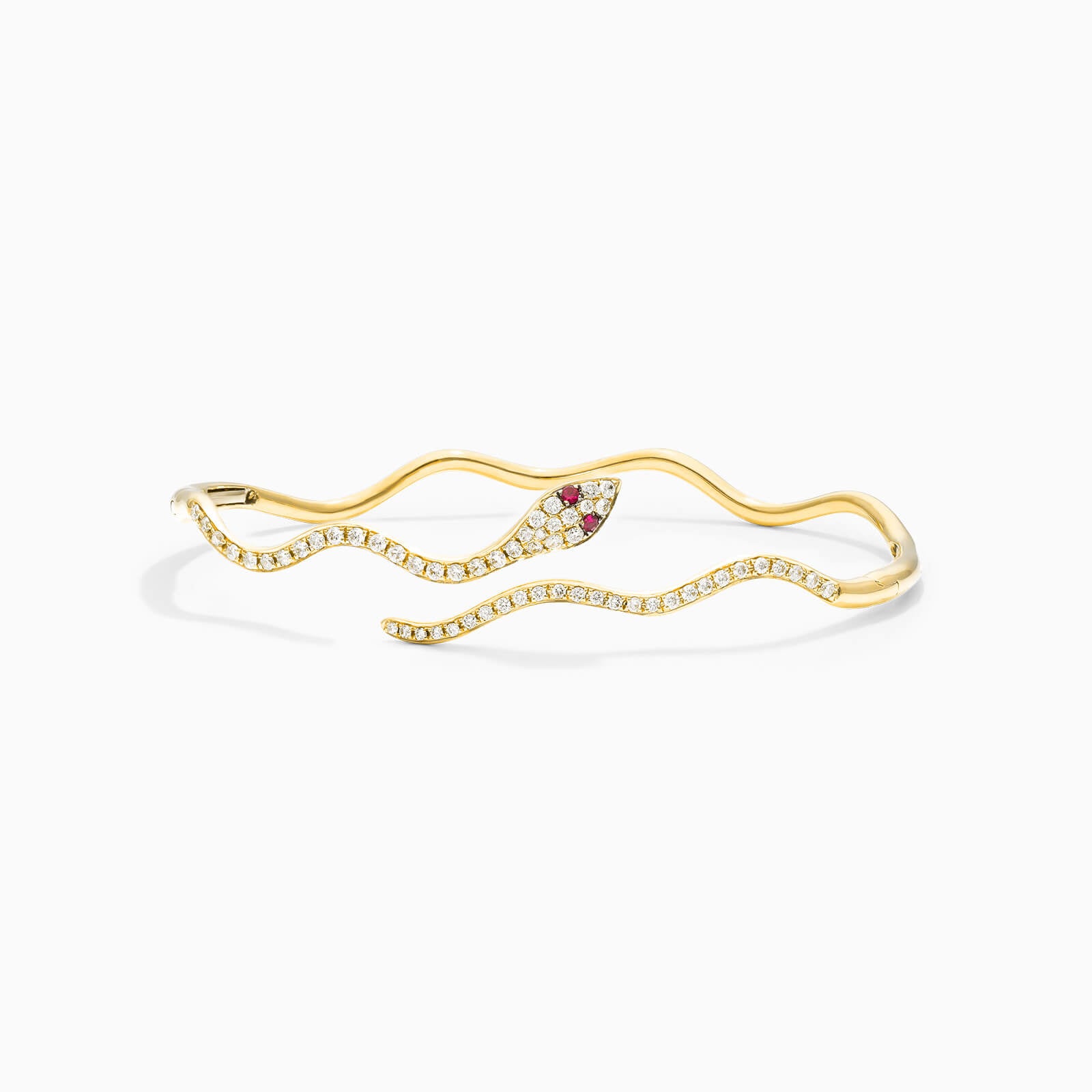 Pulseira Feminina de ouro riviera cobra serpente diamantes