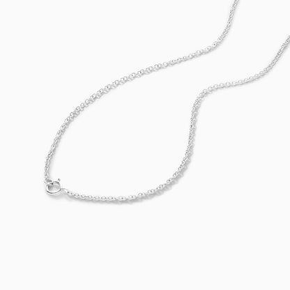 Colar Feminina Corrente  em Ouro 18k de Safira Azul e Diamantes Luxo