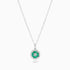 Colar Feminina De Ouro Branco 18k C/ Pingente De Esmeraldas e Diamantes | diamante, Esmeralda, white | AUREA FINE JEWELRY